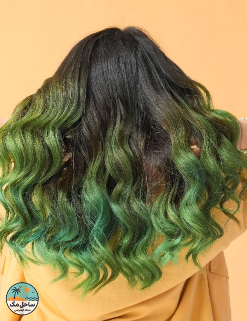 matcha green balayage hair color