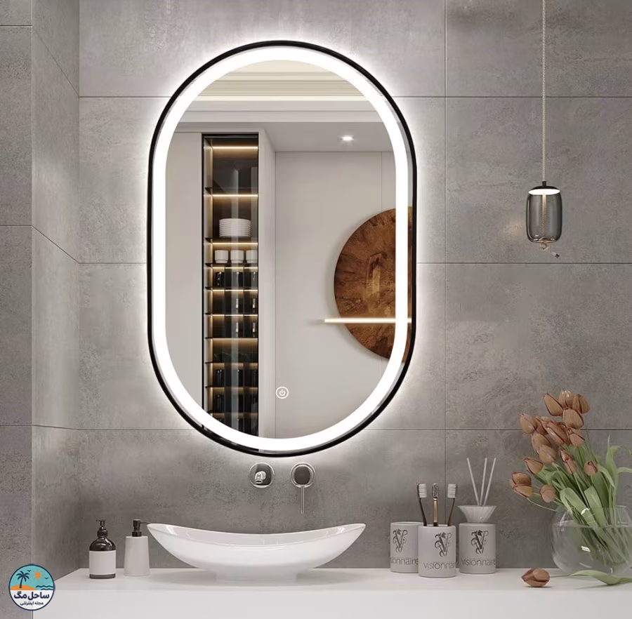 انواع مدل های آینه دستشویی