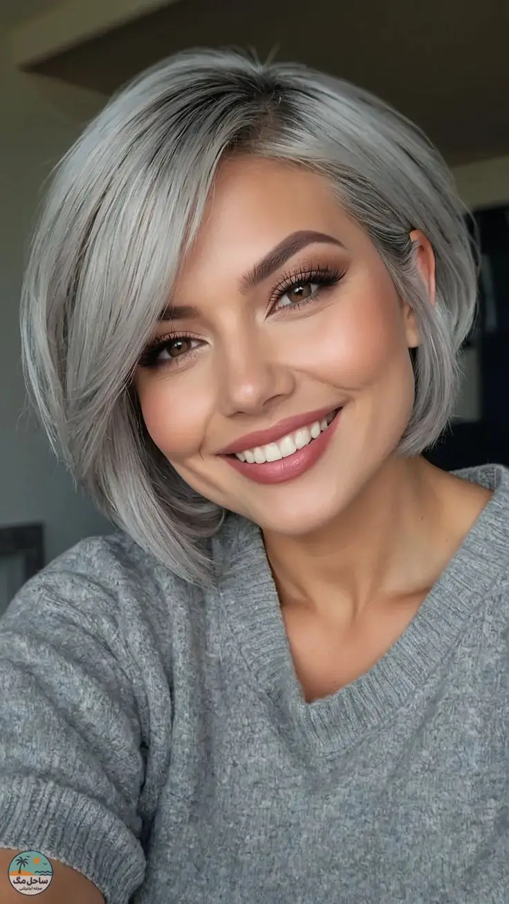 تصویر 10 بلوند پلاتینه دودی با جلوه نرم