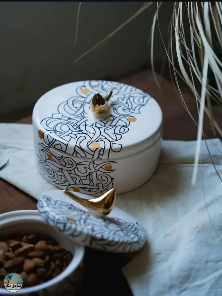 ظروف دکوری سفالی رنگی