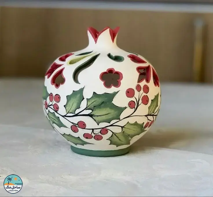 ظروف دکوری سفالی طرح دار