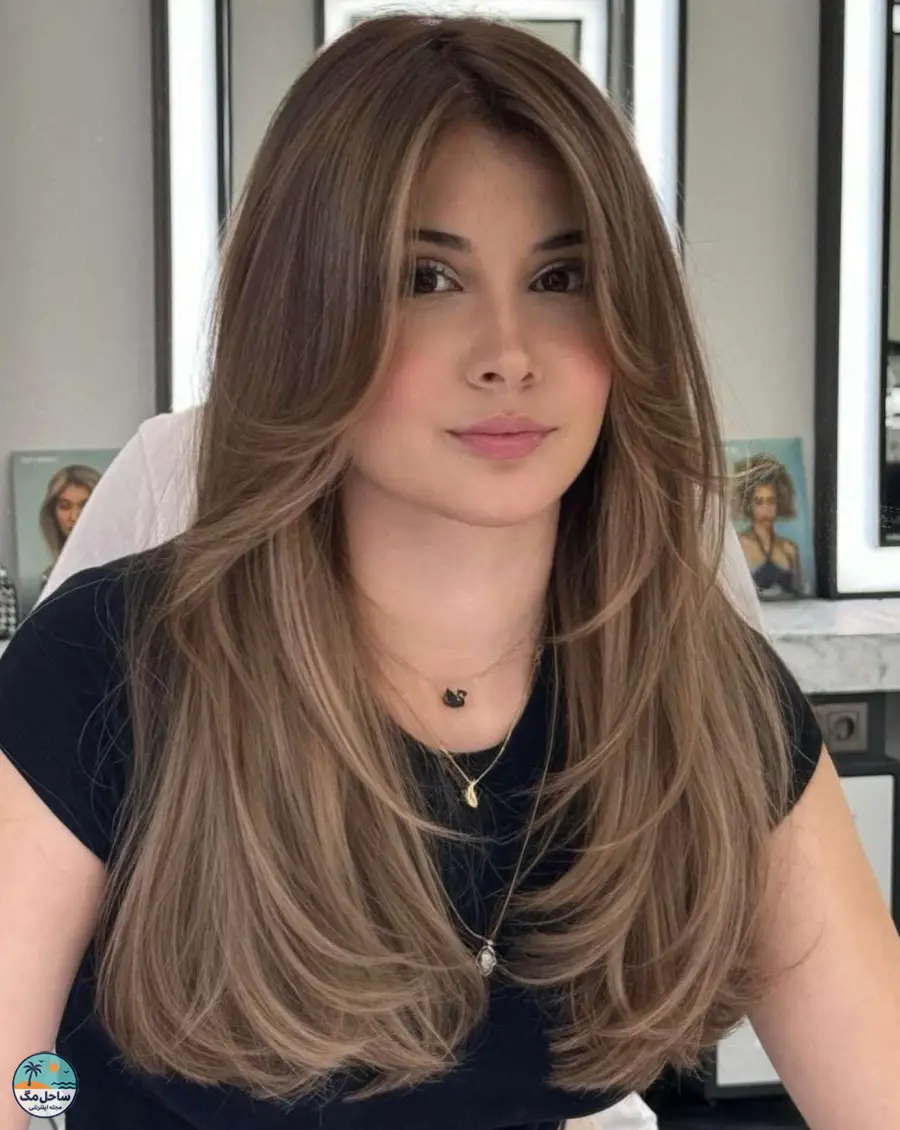 قهوهای بژ سرد با لایههای بلند