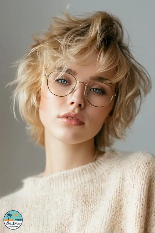 مدل بیکسی به رنگ بلوند بژ نرم