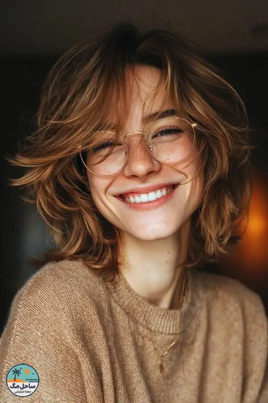 کوتاهی لایه لایه پرمانند به رنگ قهوه ای طلایی